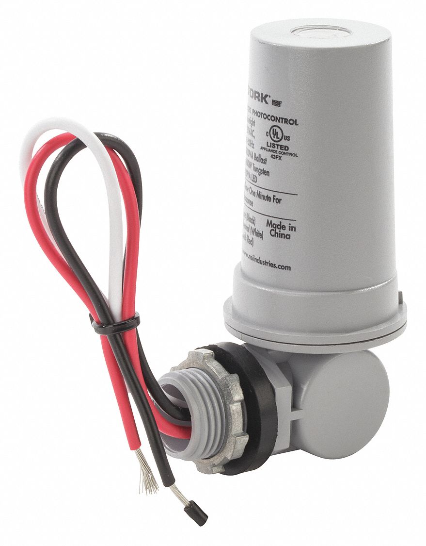 Photocntrl, 1/2 In. Conduit, Flush, 120VAC