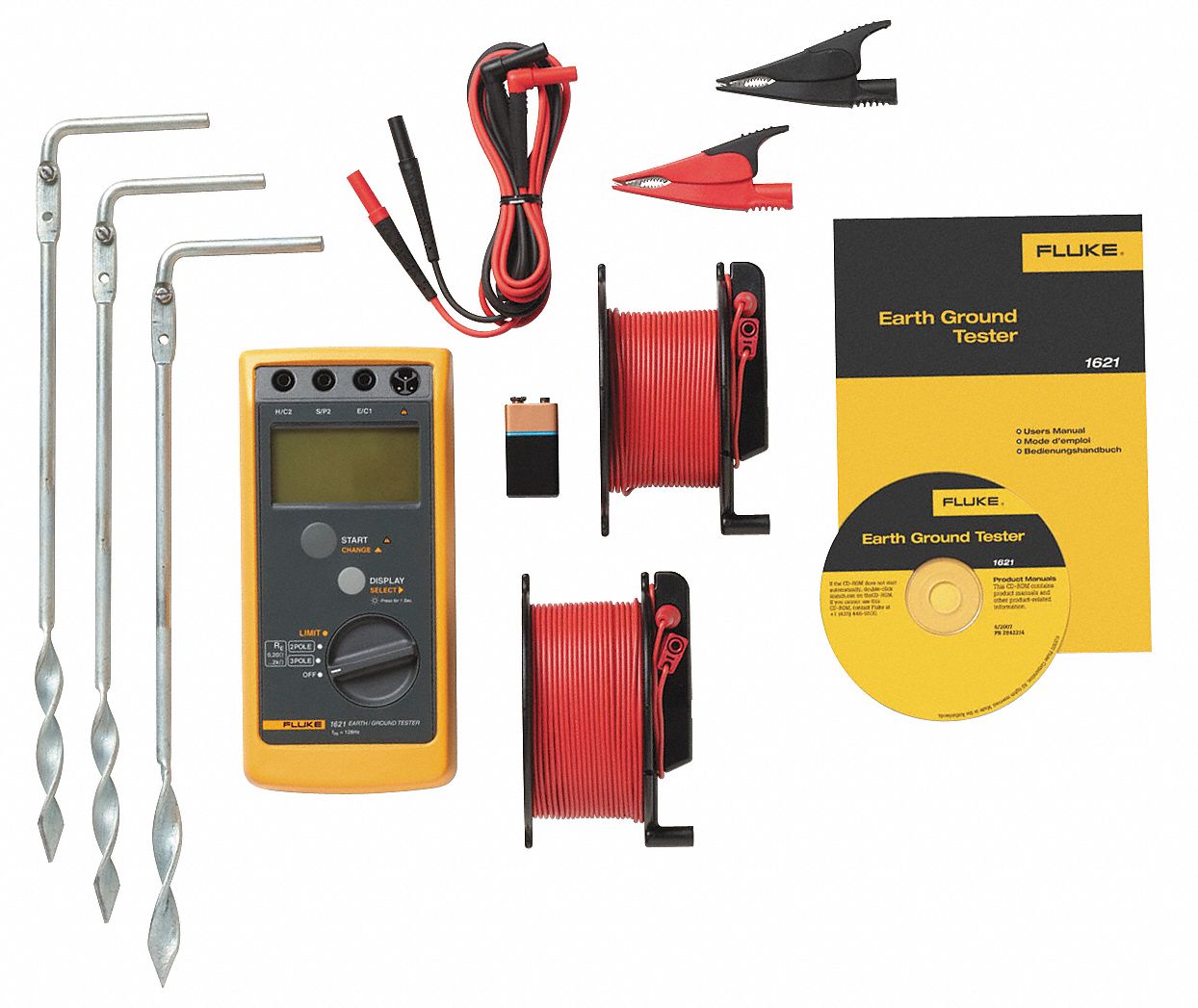 Earth Ground Tester Kit, 128 Hz, 250VAC