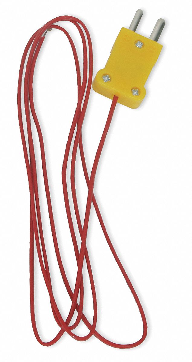 Bead Temp Probe, Type K, -40 to 500 F