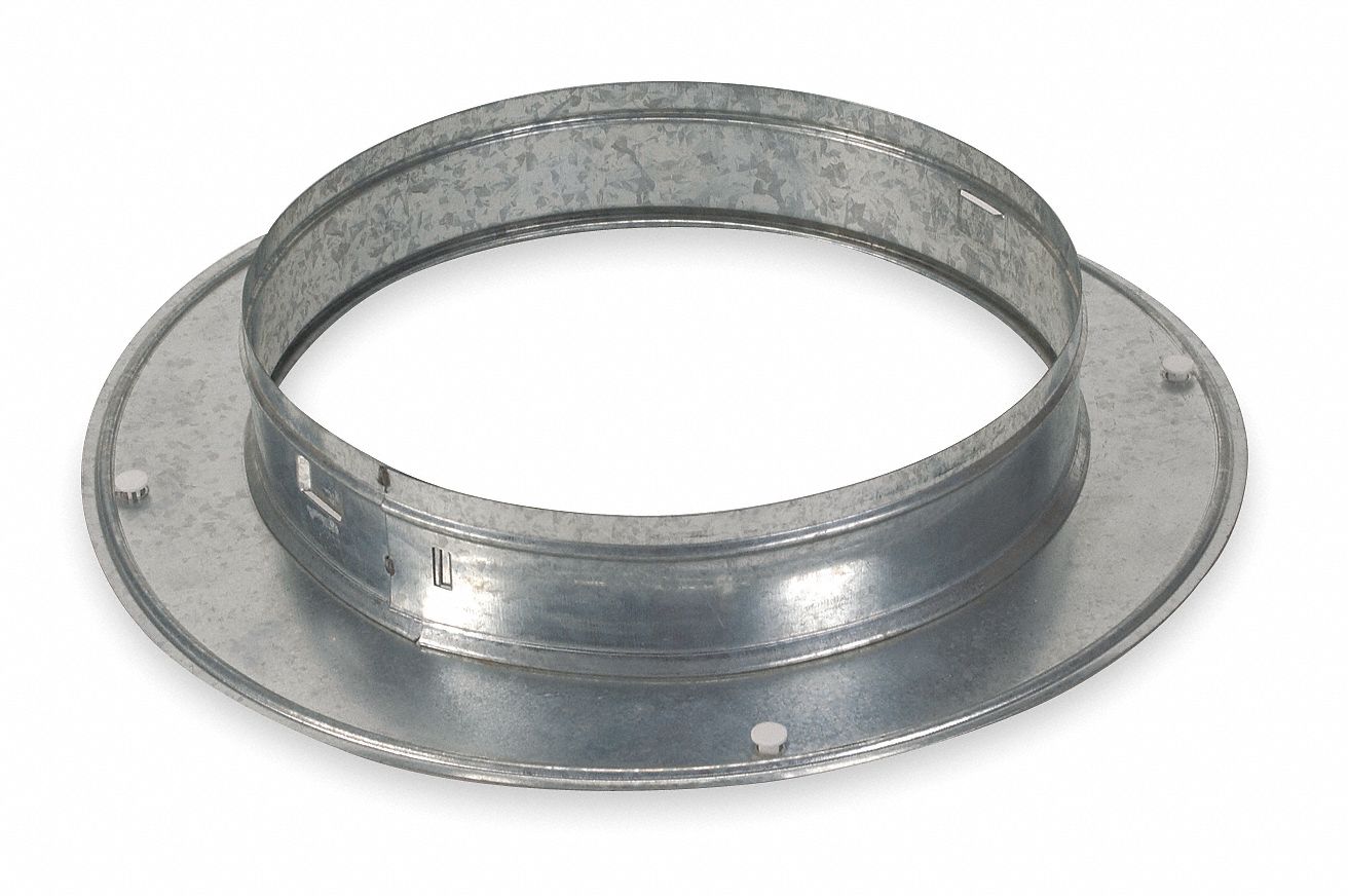 Snap On Collar, Round, Galvanized Steel