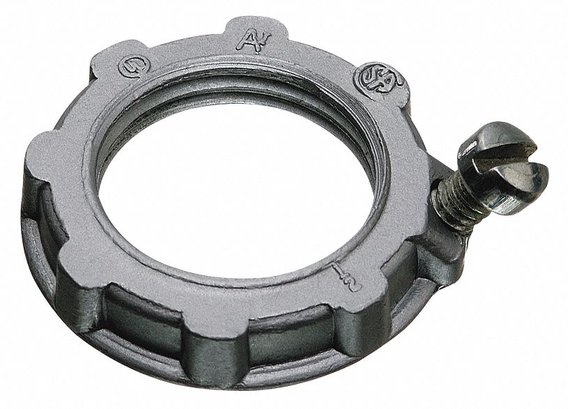 Locknut, Grounding, 3/4In, 1.450In Hub L