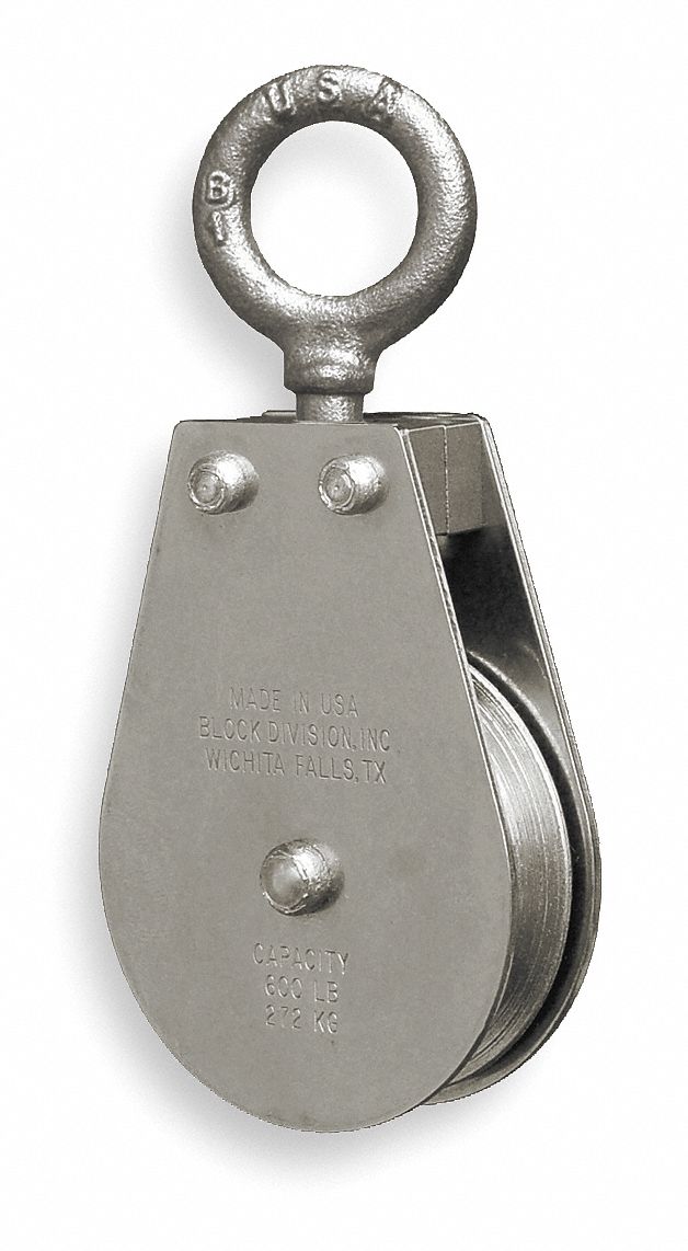 Pulley Block, Wire Rope, Swivel Eye
