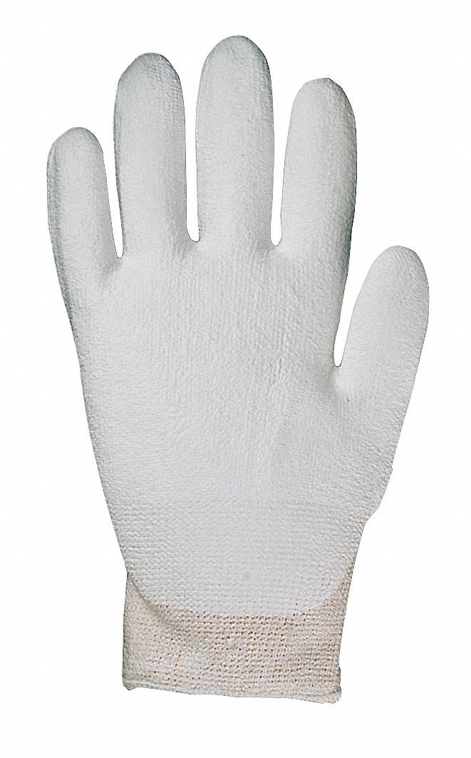 Cut Resistant Gloves, White, S, PR
