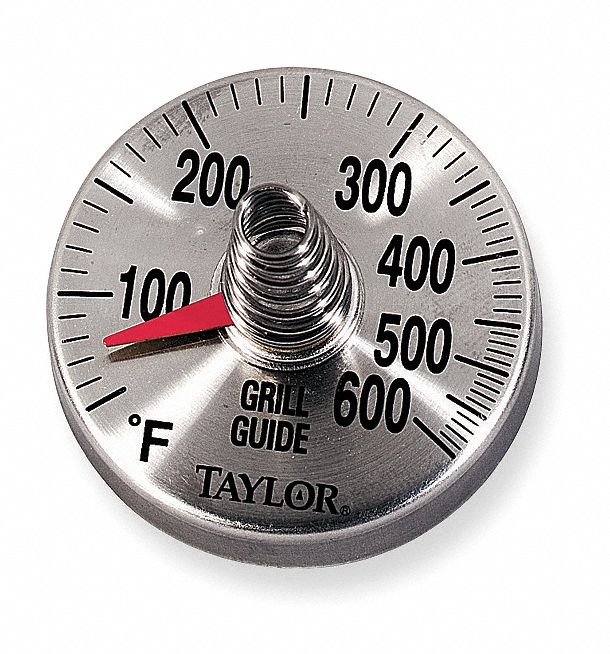 Food Srvc Thermometer, Grill, 50 to 600 F
