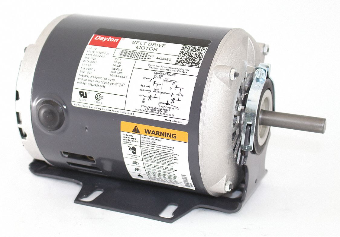Motor, 1/2 HP, 1725 RPM, 115/208-230 V