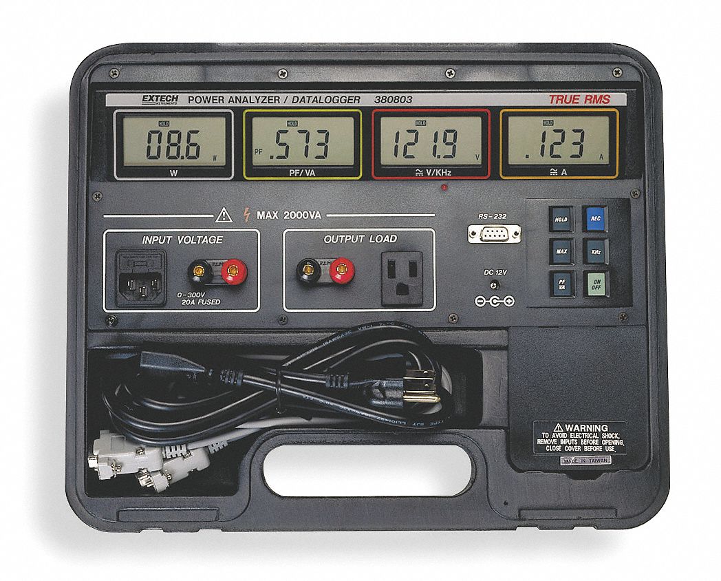 Power Analyzer/Datalogger, 2000W, 20A