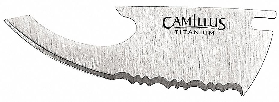 Titanium Knife Blades, Serrated, PK2
