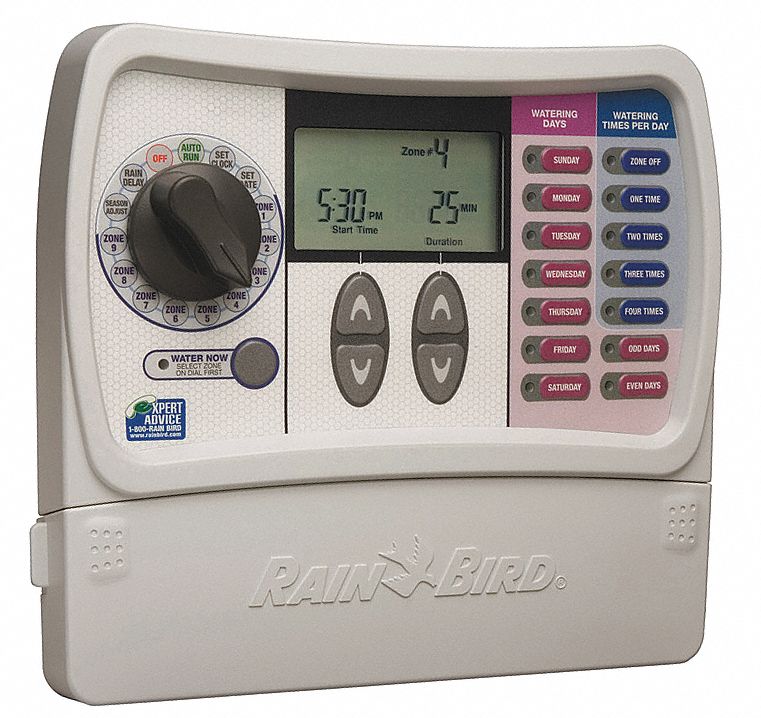 Irrigation/Sprinkler Timer, 9 Zone, 7 Day