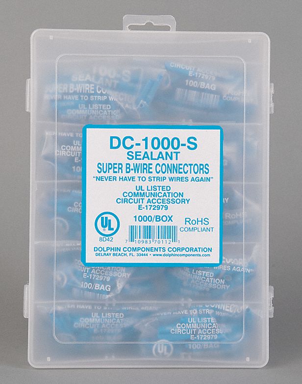 Insul DisplConn, Sealant Filled, BL, PK1000