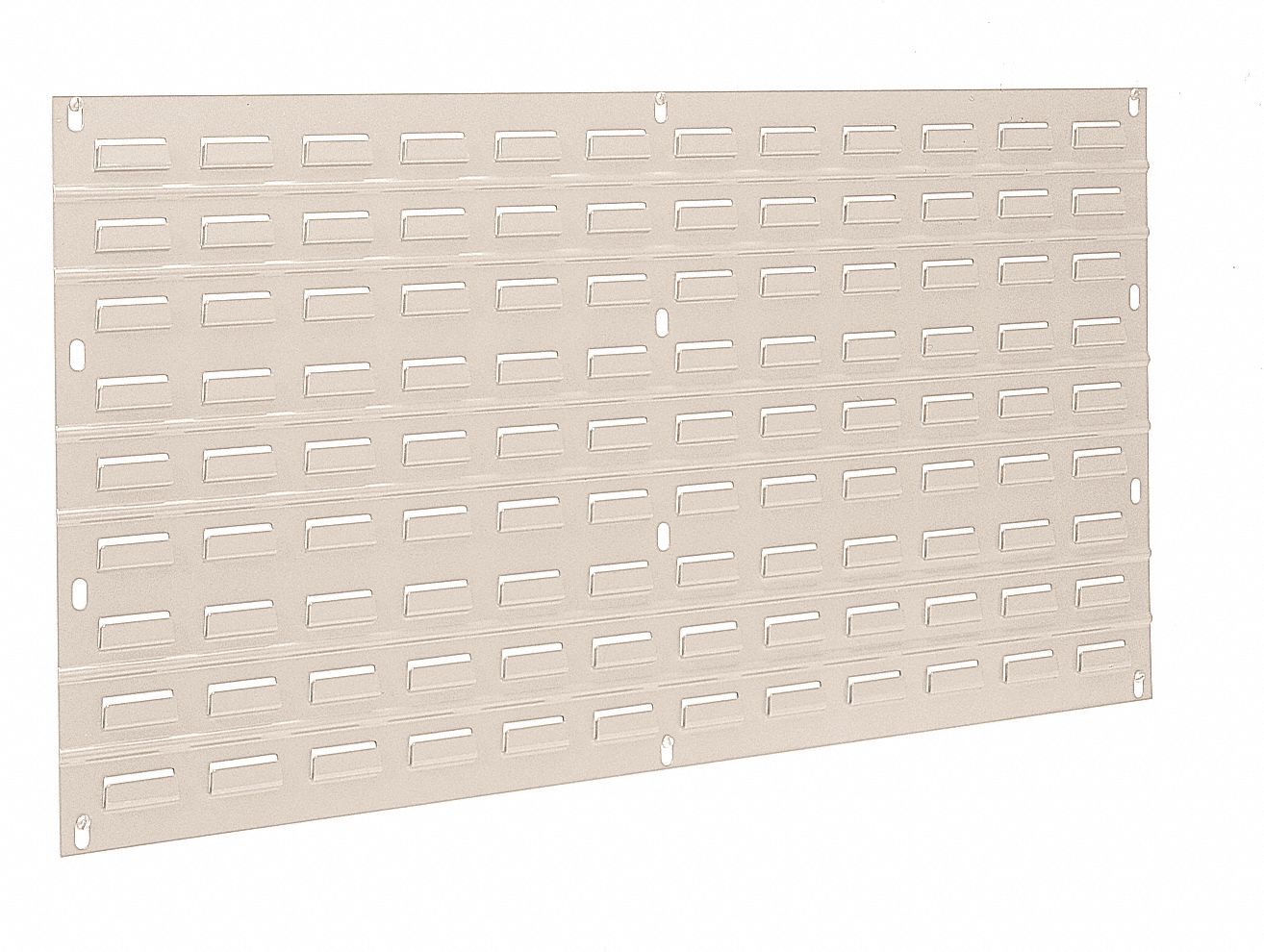 Louvered Panel, H 19 In, L 35 3/4 In, Beige