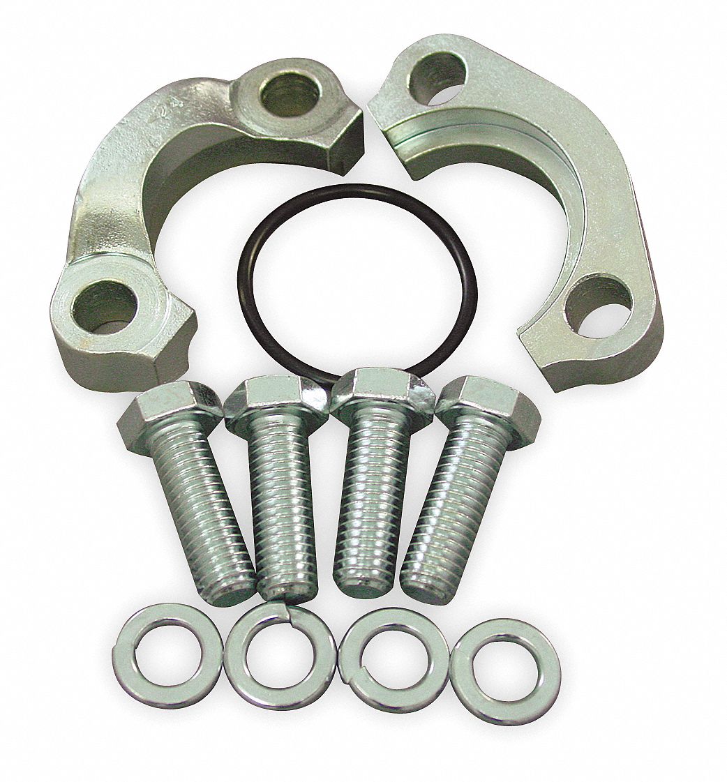 Split Flange Kit, Steel, 1 1/4 In