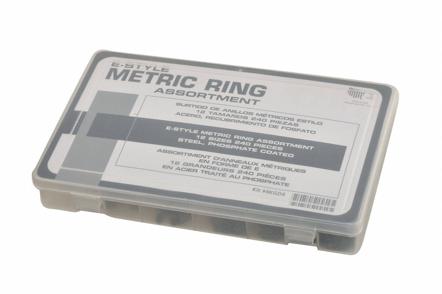 E-Style Ring Asst, 240 Pcs, 12 Szs