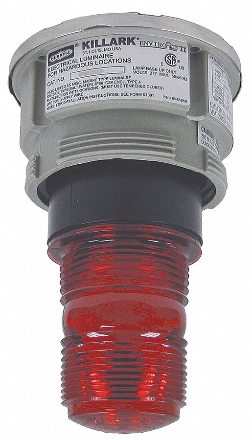 Hazardous Warning Light, Xenon, Red