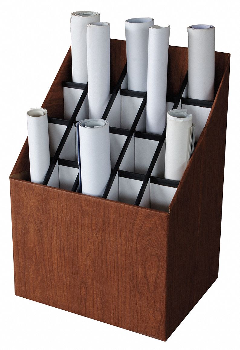 Roll File, 20 Compartments, Fiberboard