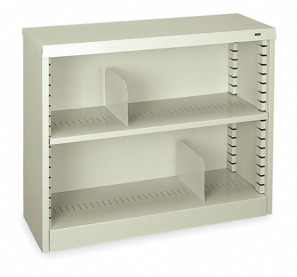 Bookcase, Steel, 30 In H, Black