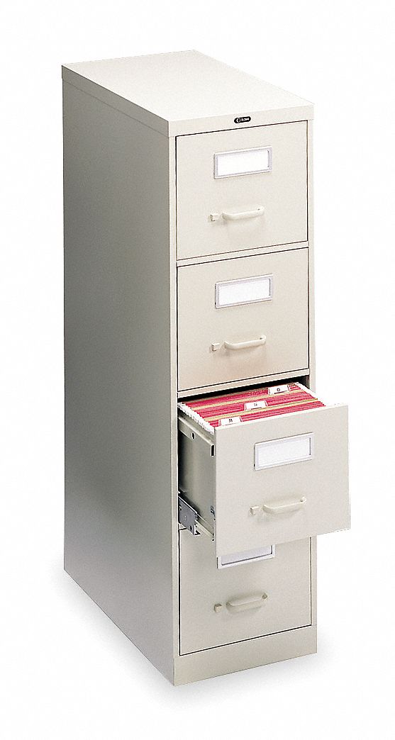 Cabinet, Vertical File, 4 Shelves, 52Hx18W