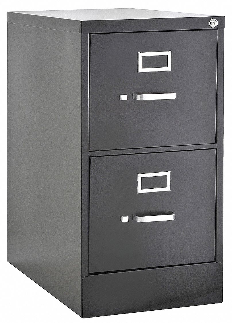 Cabinet, Vertical File, 29Hx15Wx25D, Gray