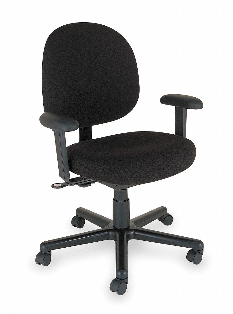 Chair, Intensive-Use, Lrg Back, Black, Nylon