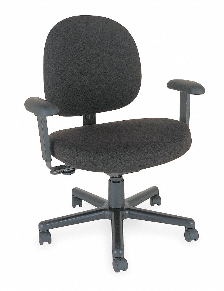 Chair, Intensive-Use, Lrg Back, Black