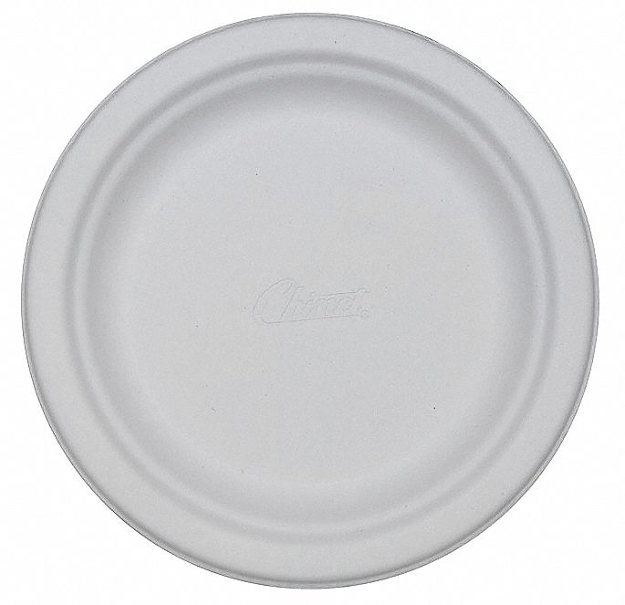 Plate, Fiber, 10 1/2 In, White, PK500