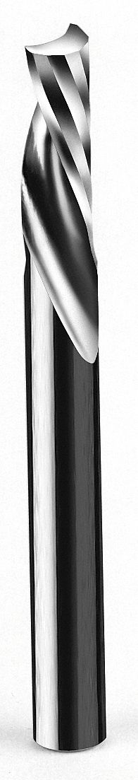 Routing End Mill, Down O-Flute, 1/4, 1 1/2