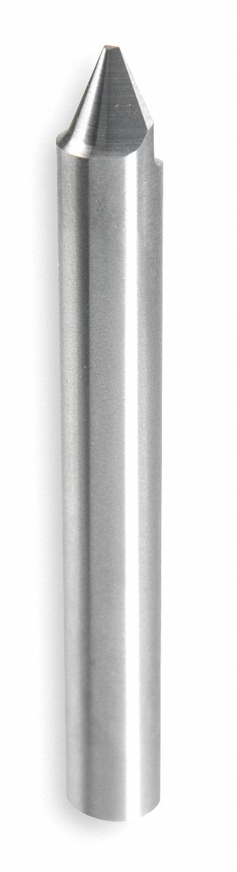 Engraving Tool, Carbide, 0.020 In, 60 Deg