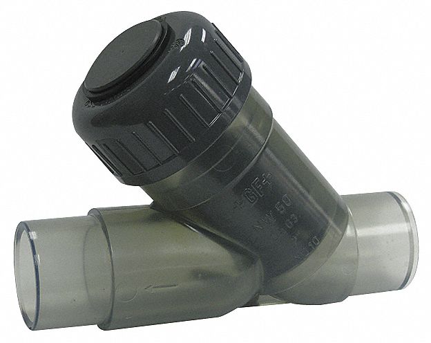 Y Check Valve, 1-1/4 In, Spigot, PVC