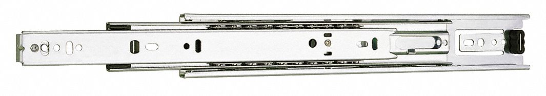 Drawer Slide, Side Mount, Steel, 16, PK 2