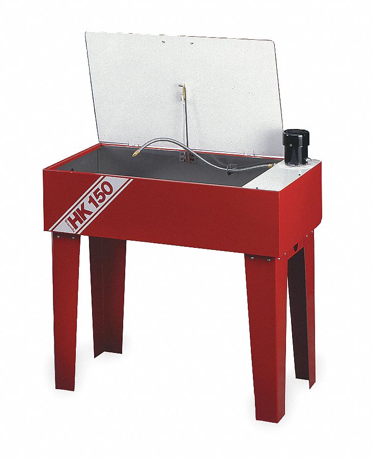 Parts Washer, Solvent, 5 Gal, Length 30 In