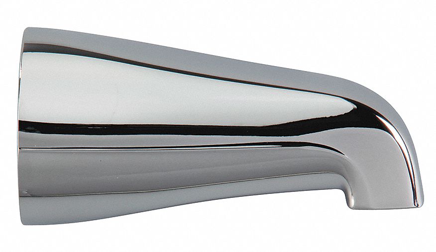 Tub Spout, Type R, 1/2 IPS, Chrome Finish