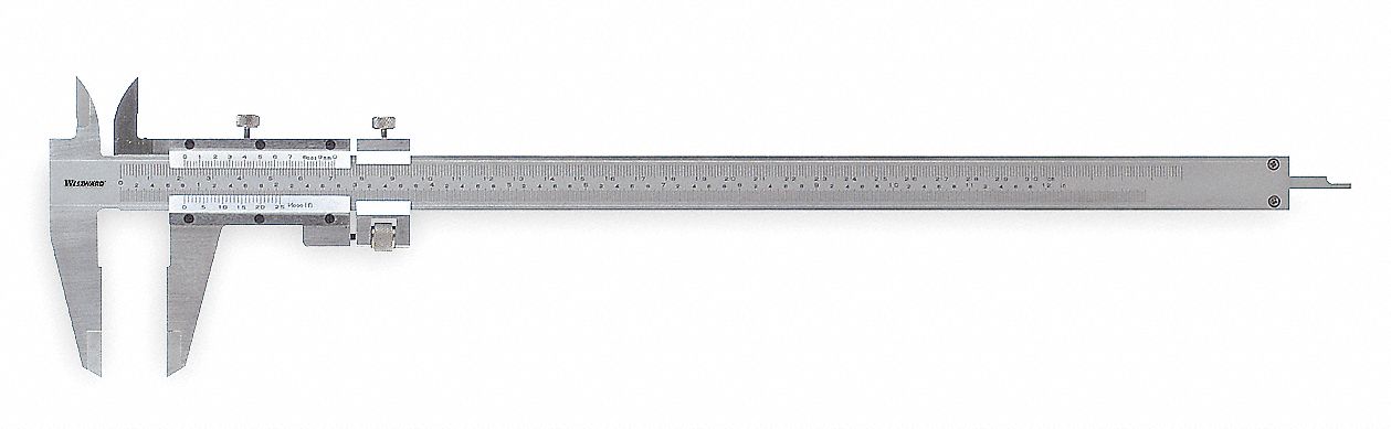 Vernier Caliper, 0-12 In, 2.5 In D