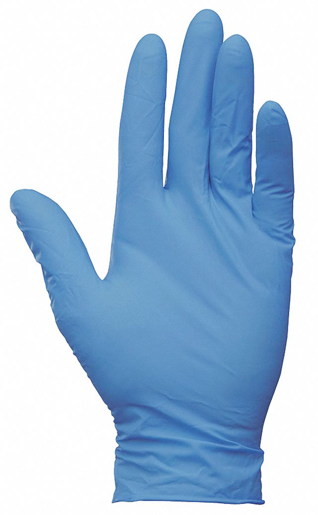 Disposable Gloves, Nitrile, S, Blue, PK200