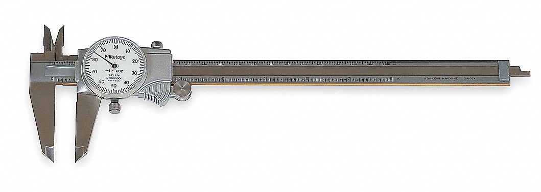 Dial Caliper, 0-8 In, Dial B