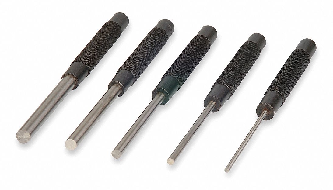 Punch Set, Drive Pin, 8 In
