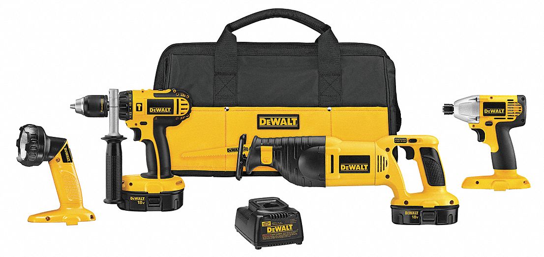 Combo Kit W/Free Battery, NiCd, 18 V