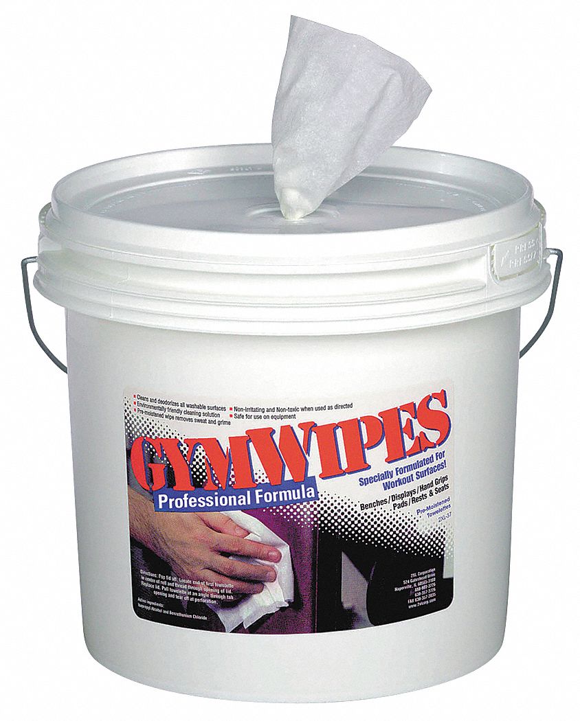 Gym Equipment Wipes, 8 x 7 In
