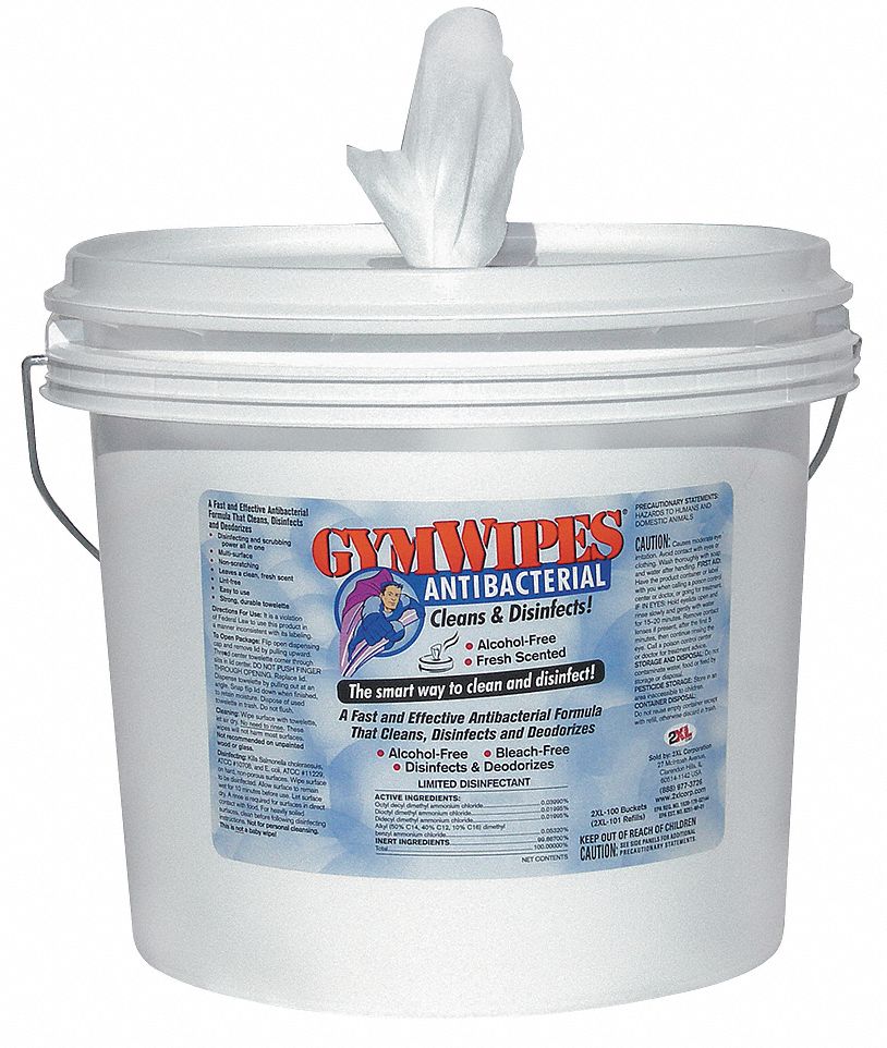 Gym Equipment Wipes, 8 x 6 In