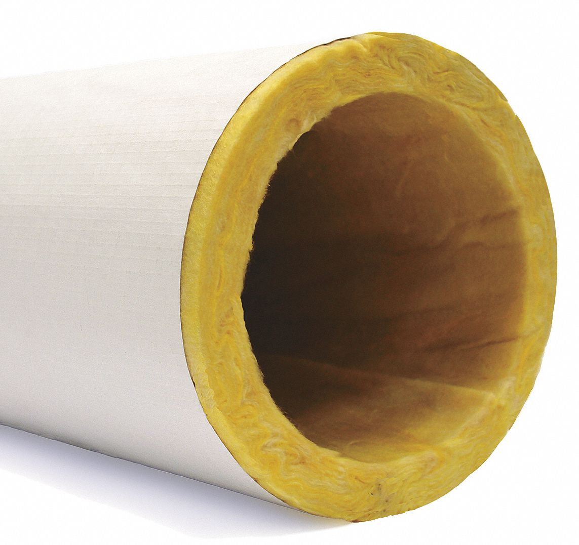 Pipe Insulation, Fiberglass, 5.64 In ID