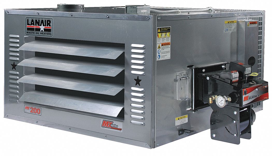 Waste Oil Heater, Nonductable, 200K BtuH