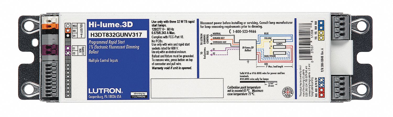 Dimming Ballast, Elctrnc, 120/240/277VLamp