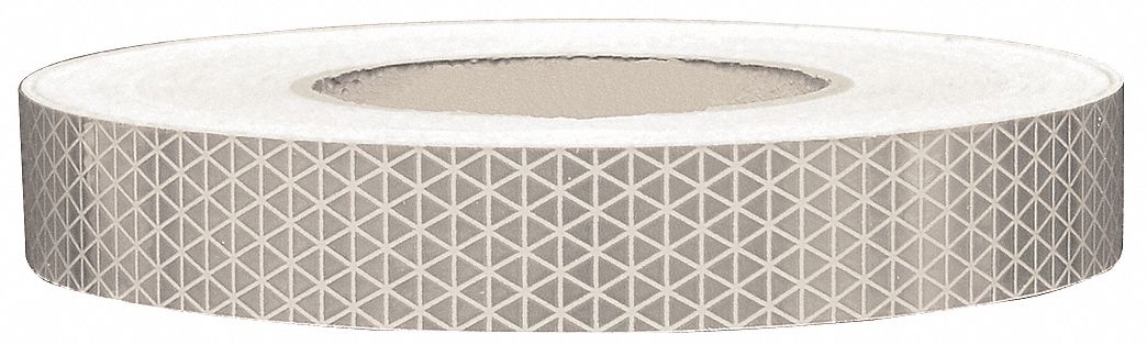 Reflective Tape, W 1 In, White