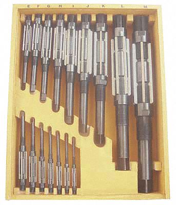 Adjustable Hand Reamer Set, HSS, 16 Pcs