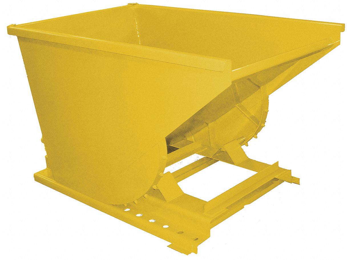 Self Dumping Hopper, Heavy Duty, Yellow