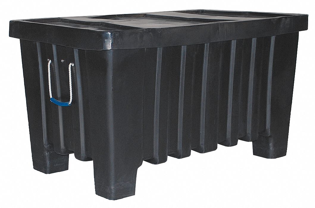 Stacking and Nesting Container, HD, Black