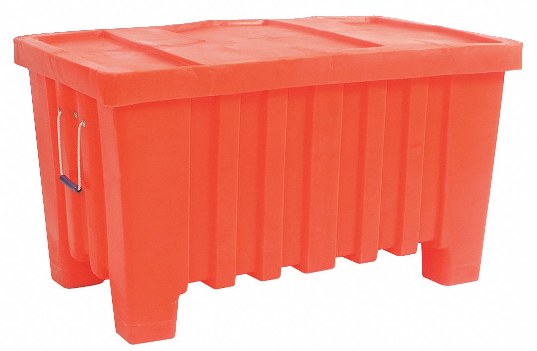 Stacking and Nesting Container, HD, Orange