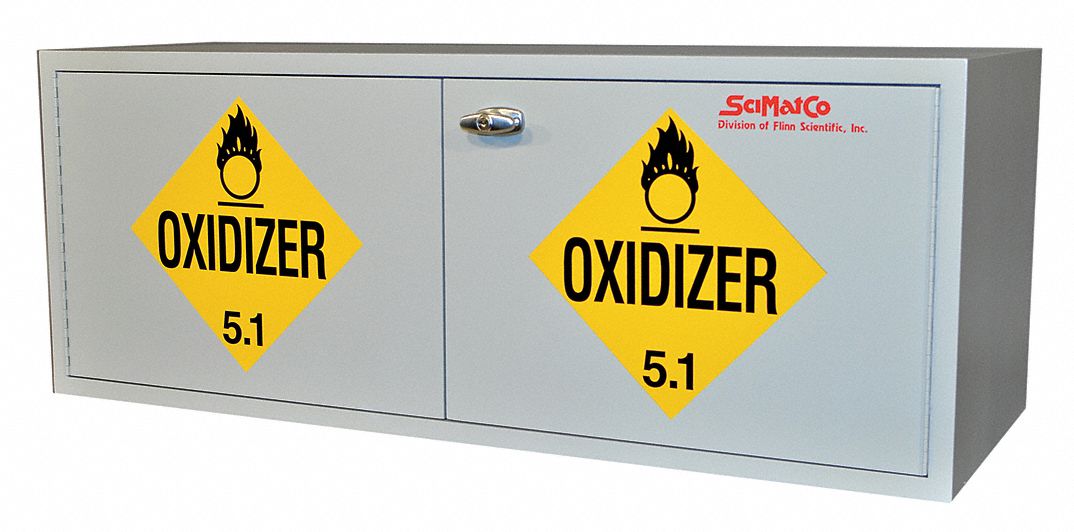 Oxidizer Safety Cabinet, 18 In. H