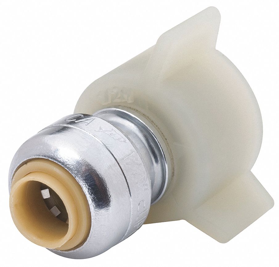 Ballcock Connector, 1/4 x 1/2 In, Push