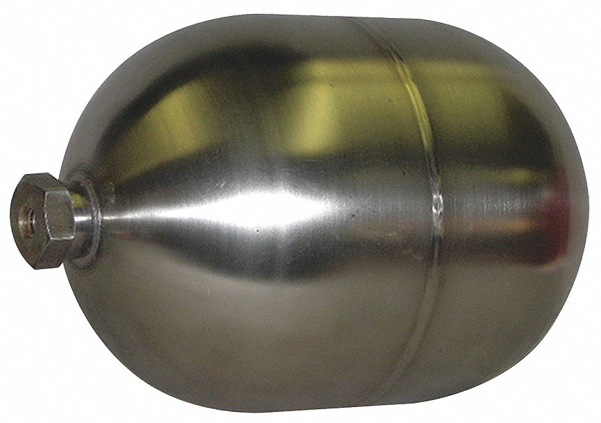 Float, 1/4-20 Tube Connection, L 7 In, SS
