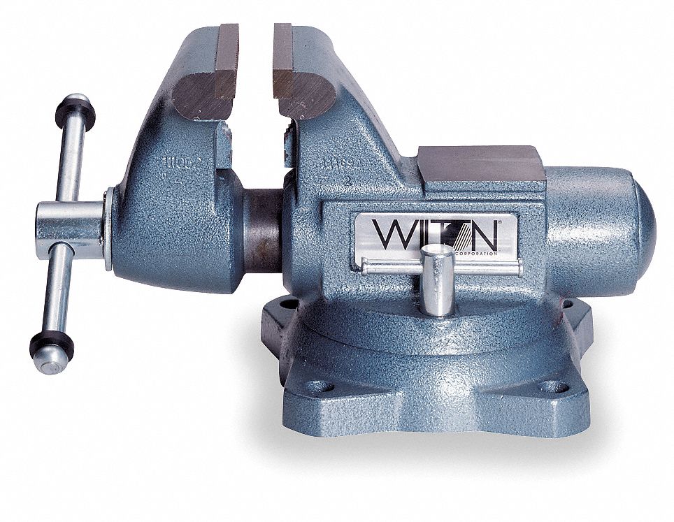 Vise, Heavy Duty, 6 1/2 In, 6 1/2 In Open
