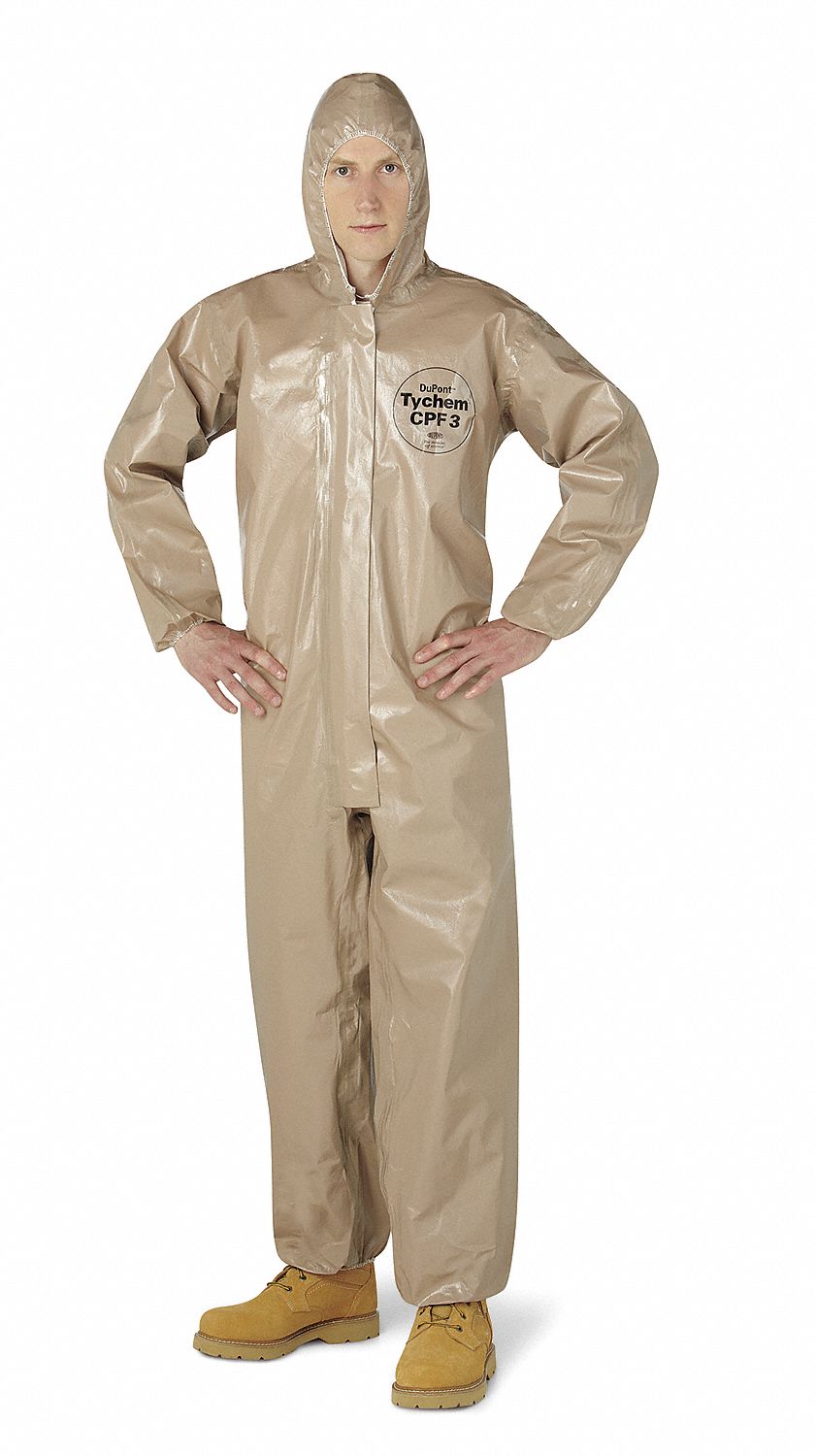 Hooded Tychem(R) CPF 3, Elastic, L, PK 6